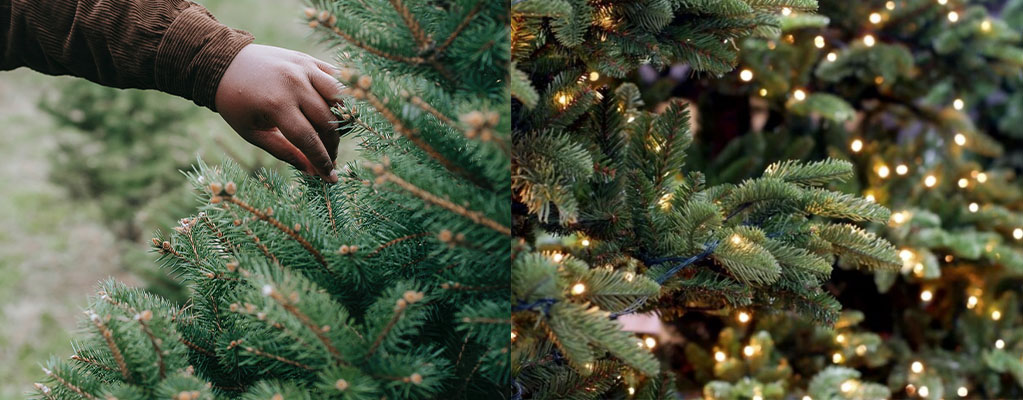 Kunstkerstbomen met verlichting