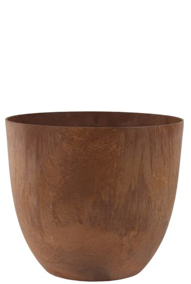 Bruine roest kleurige artstone pot