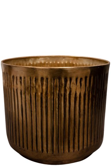 Elna bloempot 36cm goud