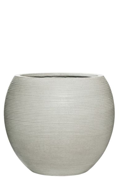 Grote witte pottery pot