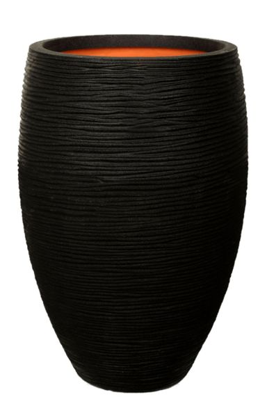 Hoge zwarte capi pot