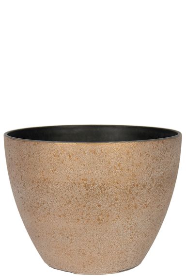 Nova bloempot beton goud
