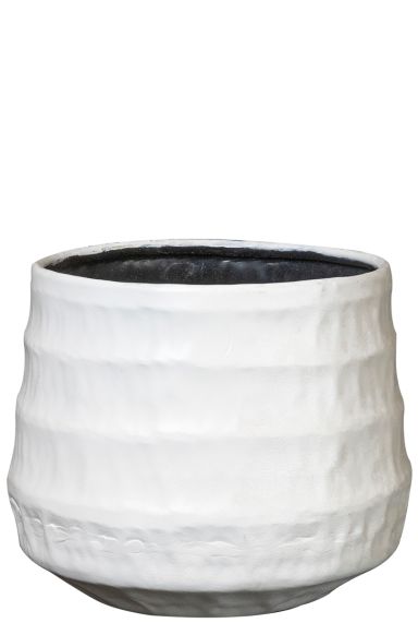 Petra wit bloempot 19cm