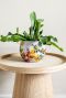 Designed by lammie floral bloempot wit